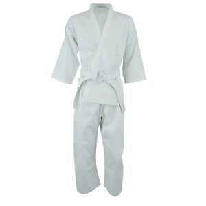 Martial Arts Gi Uniform (Karate Uniform); top, pants, and white belt